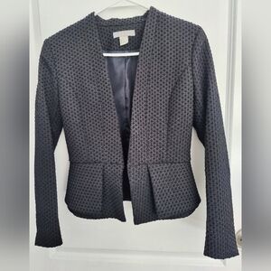 H&M Textured Black Blazer sizs XS long sleeve